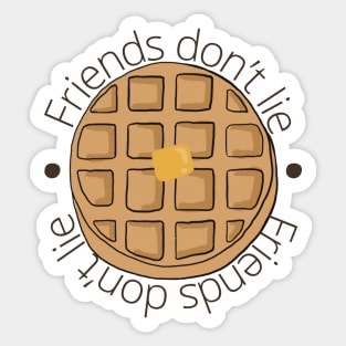 Friends don’t lie inspired by of stranger things Sticker